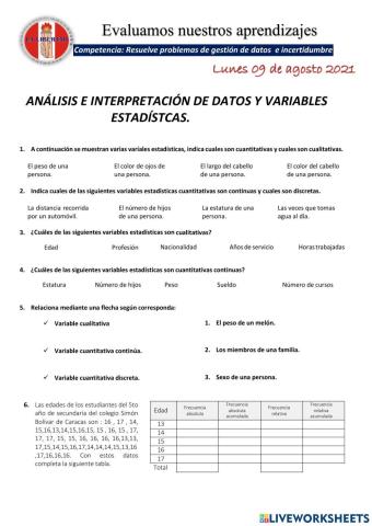 Resolvemos problemas sobre gestión de datos e incertidumbre