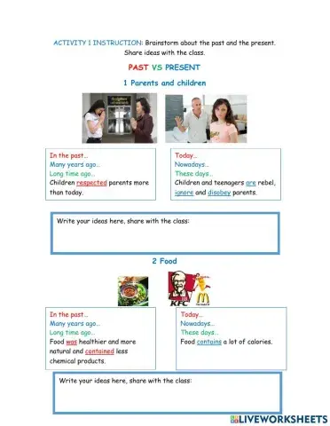 Comparing then and now