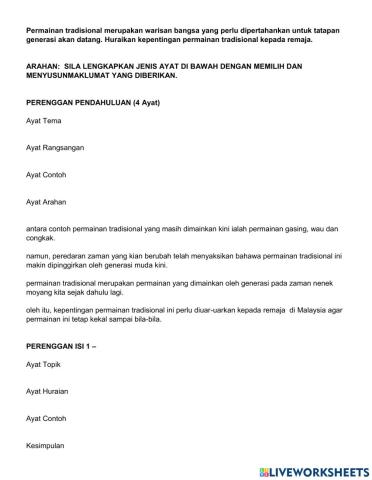 Kepentingan permainan tradisional