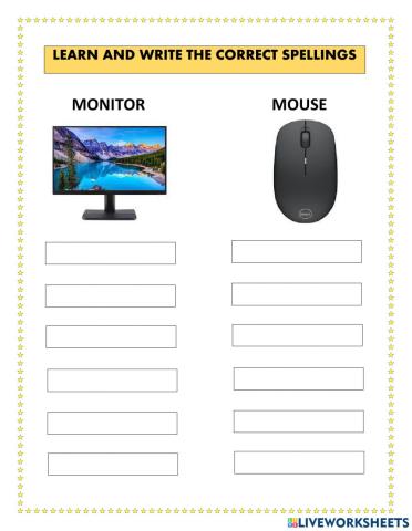 Spell monitor mouse