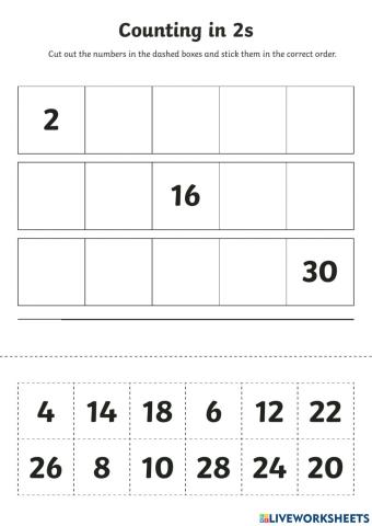 Skip Counting by 2's