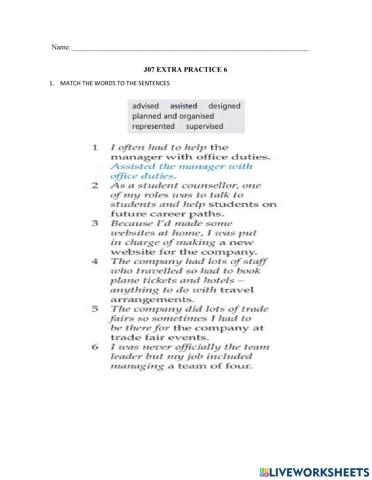 J07 Extra Practice 6