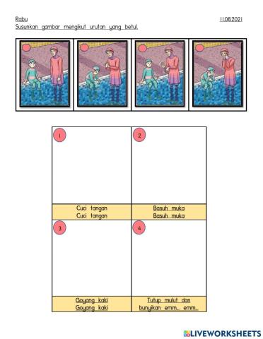 L2-Susun Gambar Aktiviti Menyanyi Mengikut Turutan Yang Betul