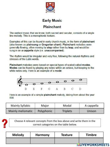 Adv Higher Renaissance Music 1