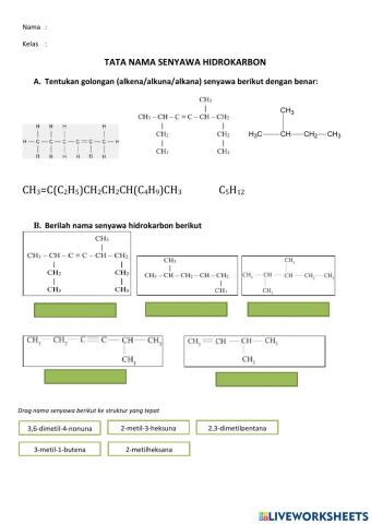 Tata nama senyawa hidrokarbon