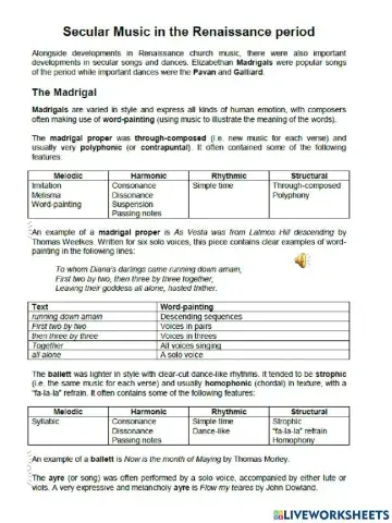 Adv Higher Renaissance Music 2