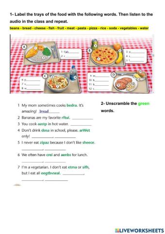 Healthy habits, good and bad food.