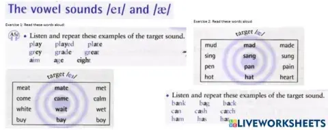 Vowel sound -ei- and -ae-