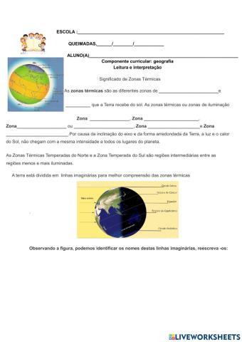 Zonas de Iluminação da Terra
