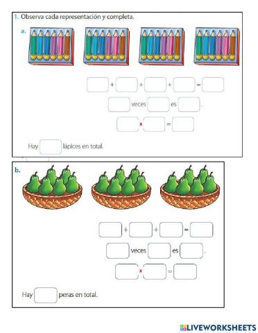 Iteracion  para multiplicacion