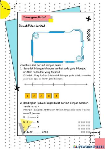 Bilangan Bulat dan Bilangan Pecahan