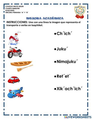 Mejora académica kaqchikel - IV Bimestre