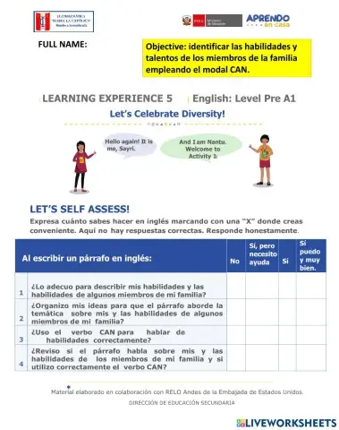 My Talented Peruvian Family