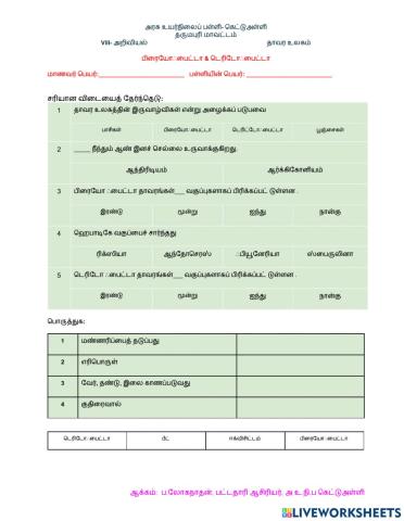 தாவர உலகம்-3