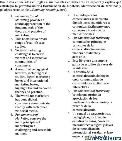 Reading comprhension