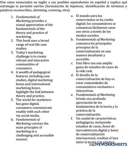 Reading comprhension