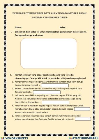 Materi mengenal negara - negara asean