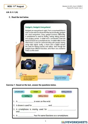 Gadgets, gadgets everywhere!