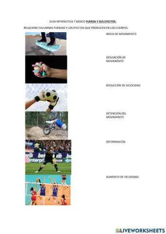 Fuerza y sus efectos