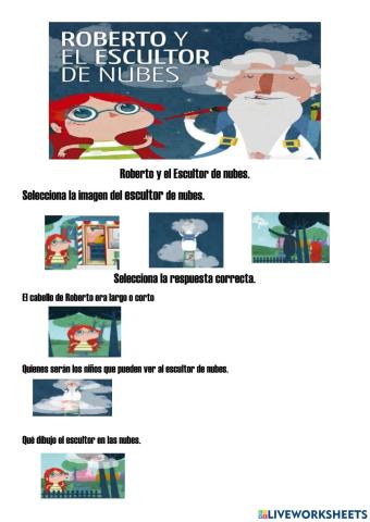 Cuento roberto y el escultor de nubes
