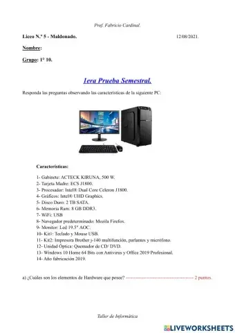 1era Prueba semestral