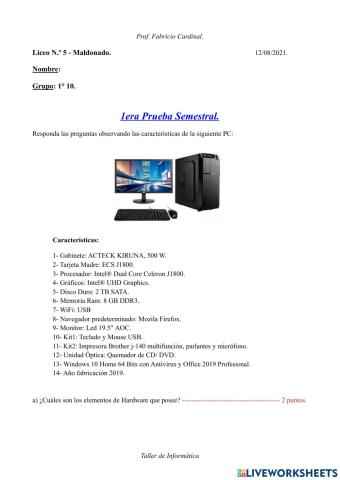 1era Prueba semestral