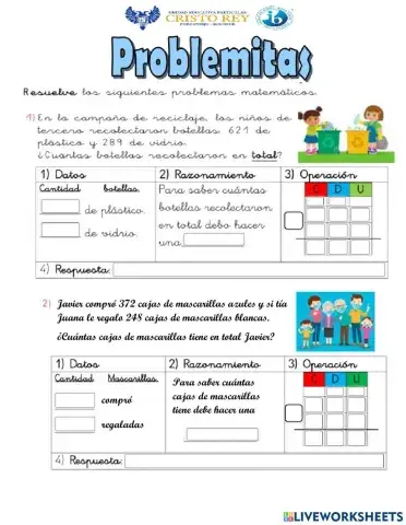 Problemas matemáticos - sumas