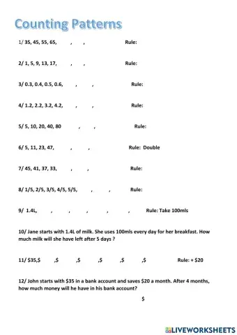 Avengers Counting Patterns