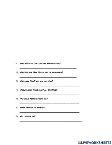 Nicos Weg  Uhrzeit-Wochentage