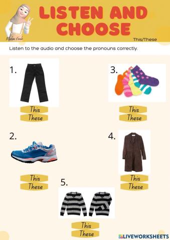 Unit 8: The Robot Demonstrative Pronouns