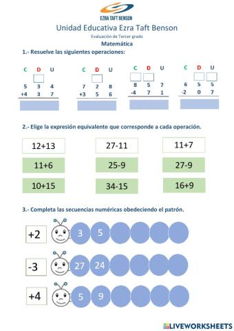 Lección 2 de Matemática