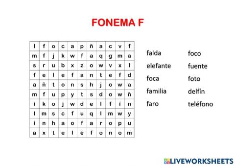 Fonema f