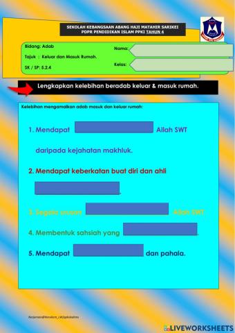 M30  Adab 5.2.4 keluar masuk rumah PI PPKI THN 4