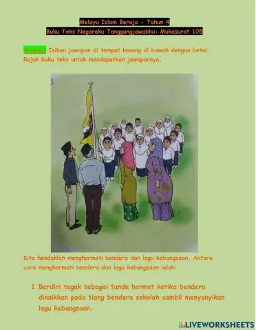 Menghormati Lagu Kebangsaan