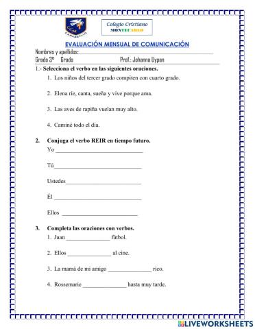 Evaluacion mensual de comunicacion