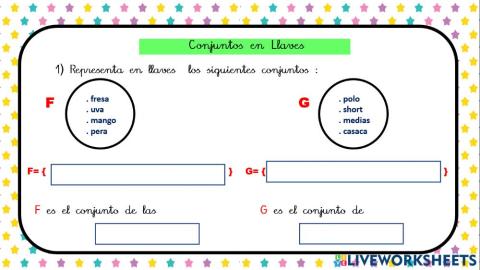 Conjuntos en llaves