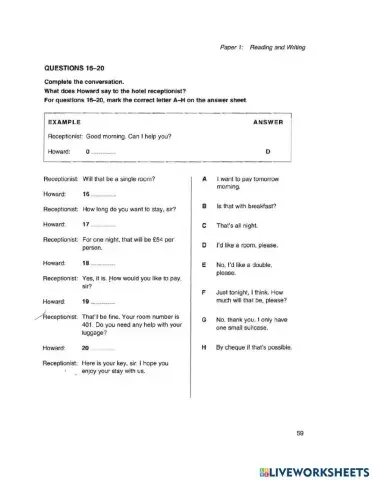 Read and write KET PART 3-B