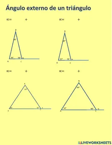 Ángulo exterior de un triángulo 1