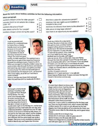 Getting Away (Reading 2)