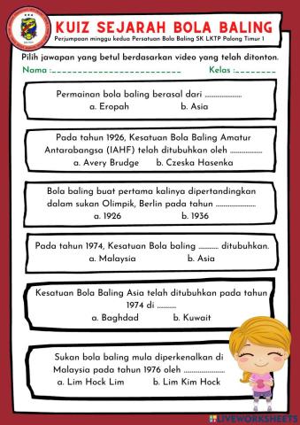 Kuiz sejarah bola baling
