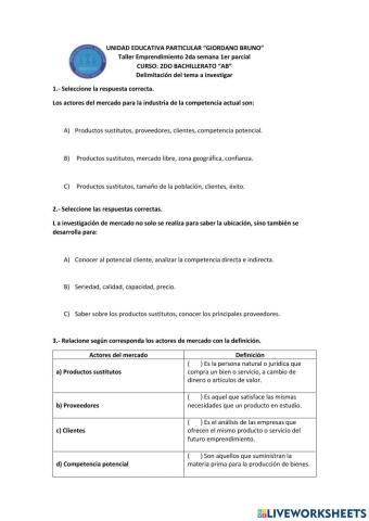 Taller segunda semana primer parcial 2do