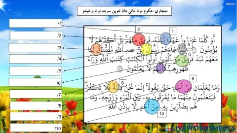 Nun Mati & Tanuin, Nun & Mim bersabdu