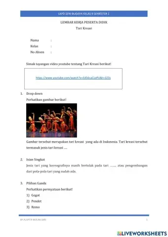 LKPD Tari Kreasi
