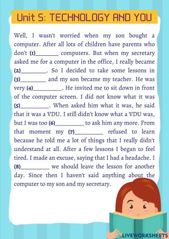 Grade10 - UNIT 5 - LISTENING GAP-FILLING