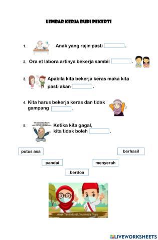 Lembar Kerja Budi Pekerti