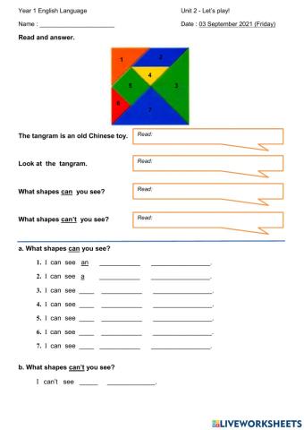 Unit 2 - Let's play!