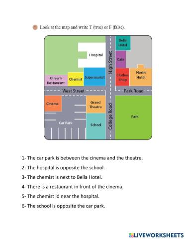 Prepositions of place