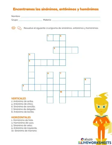 Clasificación de palagras