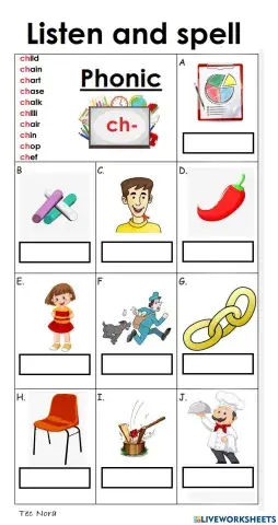 INITIAL CONSONANT BLENDS -ch
