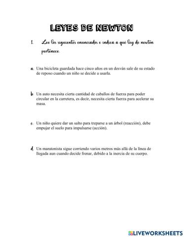 Leyes de newton